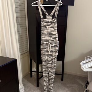 Wallflower Gray Camouflage Jumpsuit
